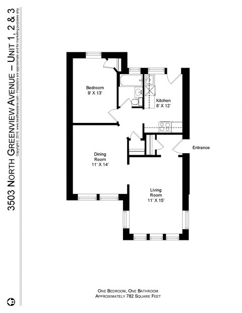 3501-03 N. Greenview / 1448-56 W. Cornelia 1-2 Beds Apartment for Rent - Photo Gallery 25